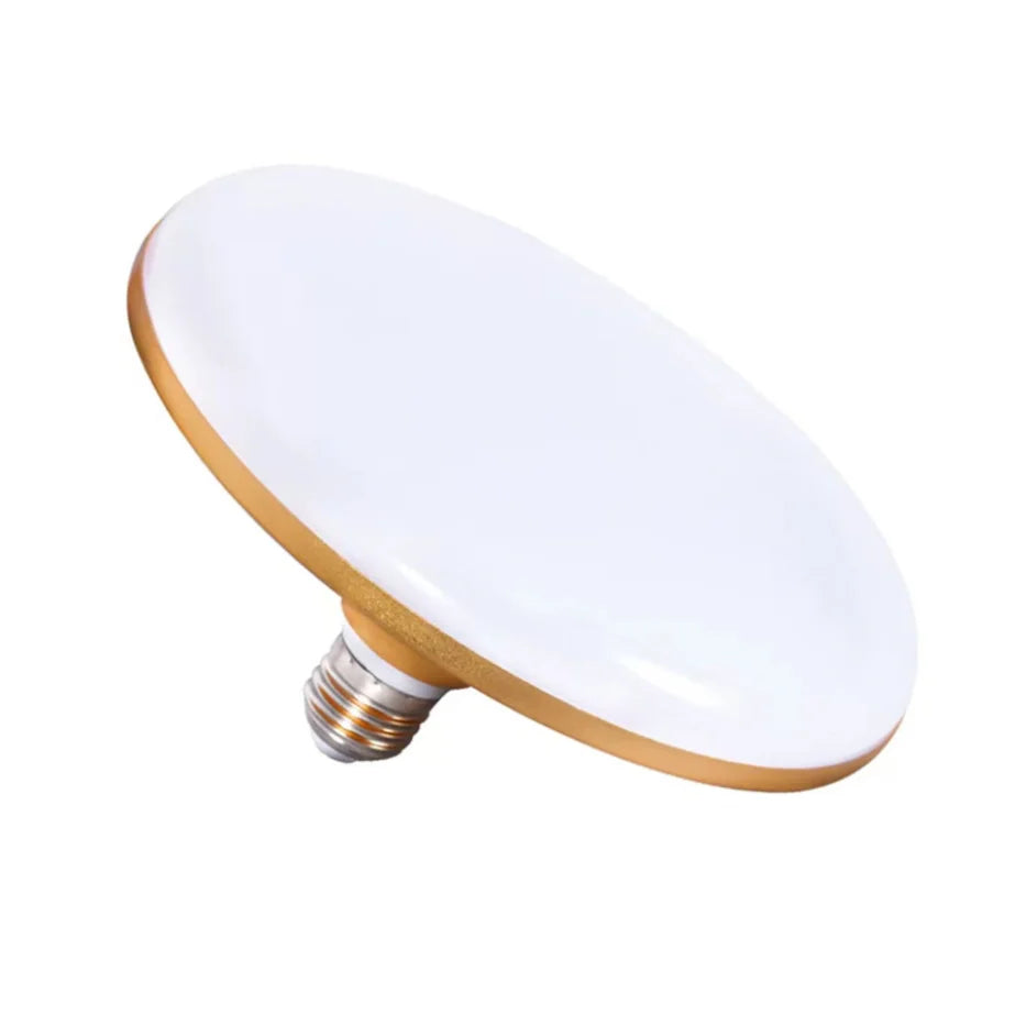 LED Bulb AC 220V E27 Base Household Energy Saving Lamp 12W 15W 40W 60W Indoor Lighting Flying Saucer Light 3500K Ceiling Lamp