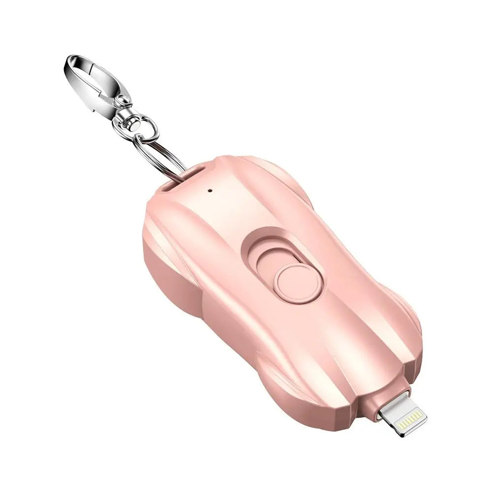 Portable Mini Power Bank Keychain Ultra-Thin Emergency Charger For Iphone Android Smartphone. 1500mAh